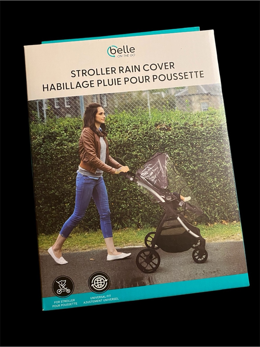 belle Stroller Rain Cover in Clear (Transparent)